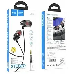Навушники Hoco M90 Delight wired digital earphone with microphone 3.5 мм червоні 6931474759375 - мініатюра 4
