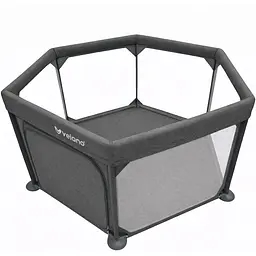 Манеж дитячий шестикутний VELANO Star, grey