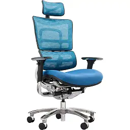 Офісне крісло GT Racer X-801A (W-55 B-45), синє (X-801A Blue (W-55 B-45))