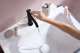 Змішувач для умивальника Hansgrohe Tecturis S CoolStart EcoSmart+ з тягою Pop-up matt black 73314670 - мініатюра 2
