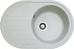 Кухонна мийка Adamant ELLIPSIS old stone 765x495x200 мм, з крилом 76,5 см