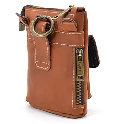 Чоловіча шкіряна сумка через плече TARWA 17×14×5,5 см sum0025698 - мініатюра 4