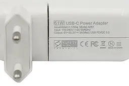 Зарядний пристрій PowerPlant для ноутбуків Apple 61 W USB-C 20.3 V 3 A A A461HCUSB - мініатюра 6