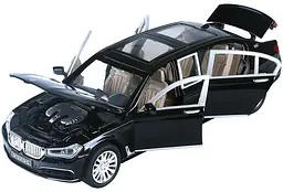 Колекційна металева модель автомобіля АвтоЕксперт BMW 760Li з інерцією, світлом та звуком 1:24 - мініатюра 8
