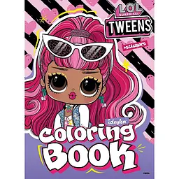 Розмальовка зі стікерами "Tweens Cherry" Ідейка LCB29, 16 сторінок