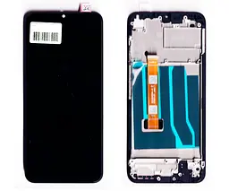 Дисплей Realme C21Y чорний + рамка