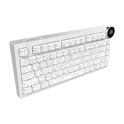 Клавіатура Ajazz AK820 V2 White Peach Switch Wireless/Bluetooth/USB UA White (AK820-V2-WP-S-W) - мініатюра 5