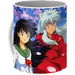 Кухоль GeekLand InuYasha Пес демон-охоронець Кагоме Хігураші IY 02.02 330 мл білий - мініатюра 3