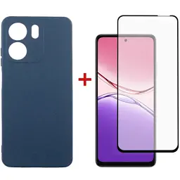 Чохол до мобільного телефона Dengos Oppo A5x Carbon+glass Blue (DG-KM-176)