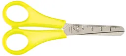 Ножиці дитячі Zibi 132 мм з лінійкою жовті ZB.5001-08 KIDS Line (4823078900135) - мініатюра 2