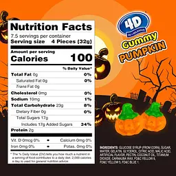 Жувальні цукерки Amos Halloween Gummy Pumpkin 240 г - мініатюра 5