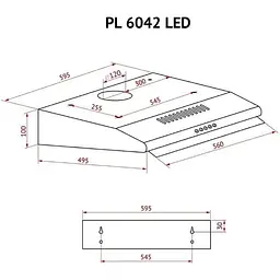 Витяжка Perfelli PL 6042 BL LED - мініатюра 10