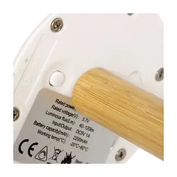 Ліхтар Bo-Camp Cambridge Rechargeable 200 Lumen Bamboo/White (5818792) - мініатюра 4