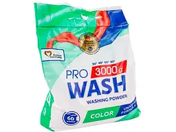 Пральний порошок PRO WASH 3 кг кольорових речей Color