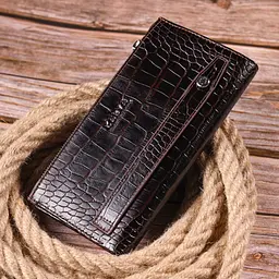 Чоловічий шкіряний портмоне KARYA 9,7х19х1,5 см acs0024577 - мініатюра 7