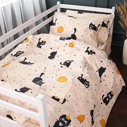 Комплект постільної білизни Mirson Kids Time 17-0856 Pumpkitty Бязь 220х240 см - мініатюра 3
