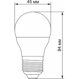 Світлодіодна лампа LED Videx G45e 7W E27 3000K (VL-G45e-07273) - мініатюра 4