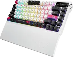 Клавіатура ASUS ROG Azoth X 75% Exploded NX Snow V2 EN PBT Black (90MP044F-BKUA30) - мініатюра 3