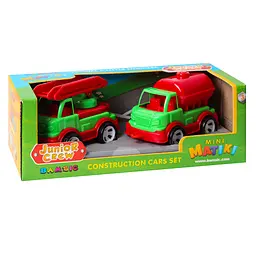 Ігровий набір Пожежна машина та водовоз Mini Matiki 002/16BMS (Green) рухомі елементи