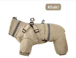 Зимова куртка для собак V.PET.B.R. Dog Apparel C837 Khaki, 2XL - мініатюра 2