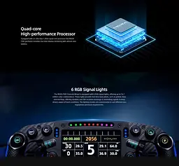 Руль MOZA Racing FSR V2 Formula for PC Экран 4.3" RGB - миниатюра 8