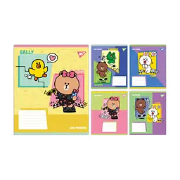 Зошит Yes Line Friends Funny А5 12 аркушів лінія (767639), в асортименті