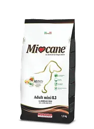 Сухий корм для собак дрібних порід Morando MioCane Mini Adult з ягням 1.5кг