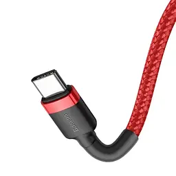 Кабель Baseus Cafule Series Cable Type-C to Type-C PD2.0 60W 3A 2m CATKLF-H09 Red - мініатюра 4