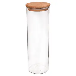 Банка Herevin з дерев'яною кришкою пряма 1.45 л (222003-000)