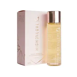 Масажна олія HighOnLove Massage Oil Lychee Martini (120 мл) з маслом насіння конопель