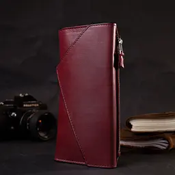 Шкіряний жіночий гаманець GRANDE PELLE 21х10,5х2 см acs0027018 - мініатюра 7