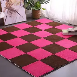 Підлога-пазл плюшевий РОЖЕВИЙ 30x30x1cm (D) SW-00002092 - мініатюра 8