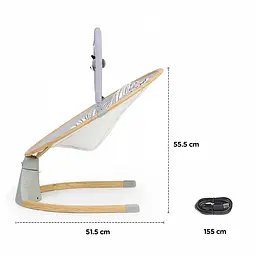 Заколисуючий центр Kinderkraft LUMI Wooden Grey - мініатюра 14
