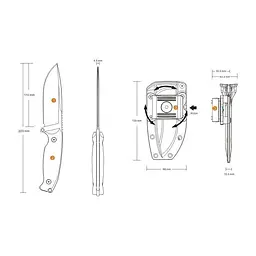 Ніж Ruike Jager F118-G - мініатюра 4
