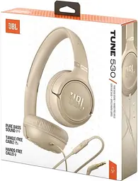 Навушники провідні JBL TUNE 530 бежеві (JBLT530BEG) - мініатюра 9