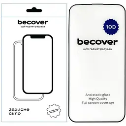 Скло захисне BeCover Apple iPhone 13 Pro 10D Black (711514)