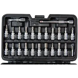 Набір головок торцевих Vitals Master з тріскачкою 1/4" 46 предметів (186167) - мініатюра 4