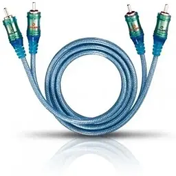 Стерео аудіокабель Oehlbach NF Ice Blue 0.5 m (92021)