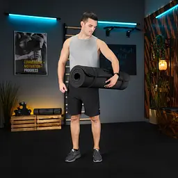 Коврик для йоги Trex Sport TX-029NGM NBR 2см 190х80 чорний - мініатюра 12