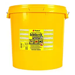 Сухий корм для акваріумних риб Tropical у пластівцях Ichtio-Vit 21 л для всіх акваріумних риб
