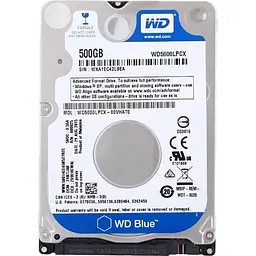 Жорсткий диск Western Digital Blue HDD 2.5" 500 ГБ (WD5000LPCX)