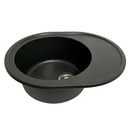 Кухонна мийка Adamant VAST графіт 610x495x200 мм, з крилом - мініатюра 2