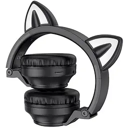 Навушники Borofone Cat ear BT headphones BO18 чорні - мініатюра 5