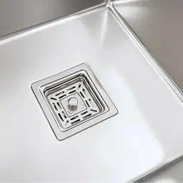 Кухонна мийка на дві чаші Platinum Handmade HDB 750x410x230 нержавійка (квадратний сифон, 3.0/1.0), Нержавіюча сталь - мініатюра 6