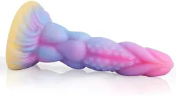 Фалоімітатор I’MCUM Galaxy Glow 20.7 см Світиться у темряві Різнокольоровий (IM-KYJ255-3) - мініатюра 3