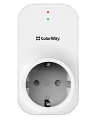 Реле напруги LED1, White, 1 розетка (220 В / 50 Гц) до 16 A / 3520 Вт ColorWay teh0027931 - мініатюра 2