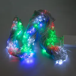 Гірлянда водоспад RGB-W, штора для вікна, світлодіодна бахрома новорічна 270 LED - мініатюра 2