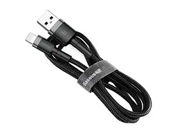 Кабель BASEUS Cable USB For lightning 2.4A 0.5M Gray+Black (CALKLF-AG1)
