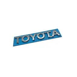 Емблема напис TOYOTA Хром 105мм на скотчі