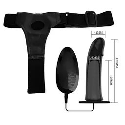 Страпон - Pretty Love Vito 6.8" Vibrating Strap On - мініатюра 5
